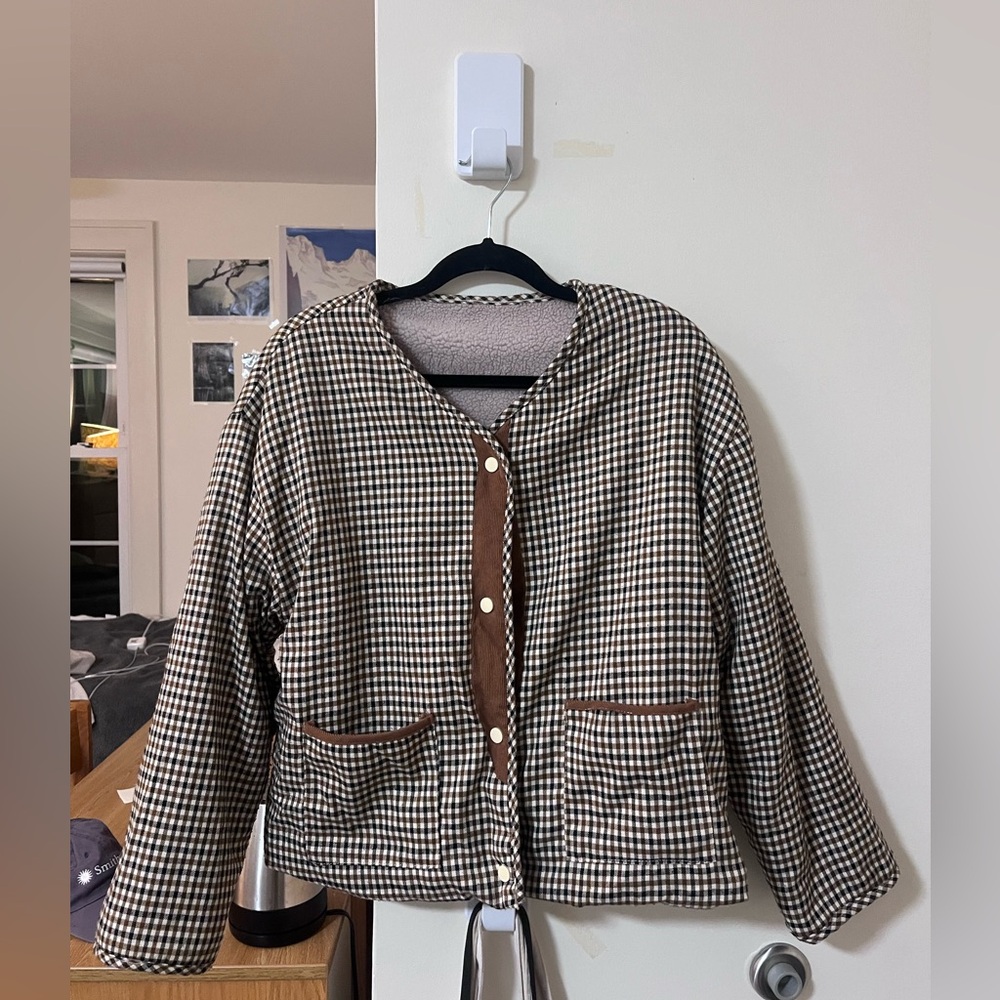 Checkered Cardigan